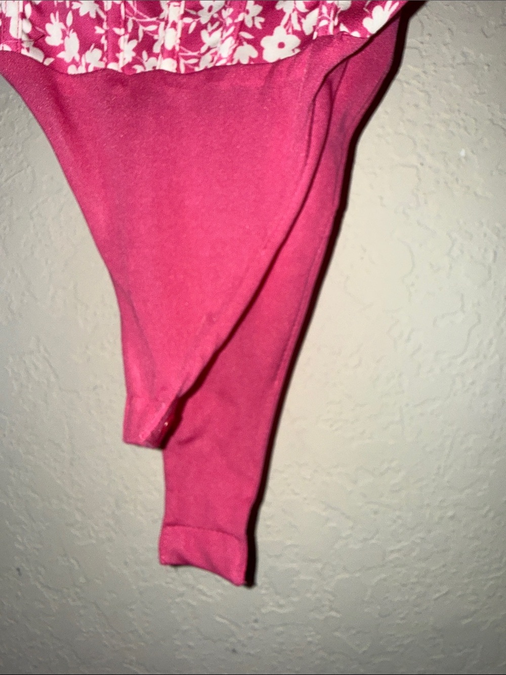 Zara Pink and White Floral Bodysuit - Picture 3 of 6